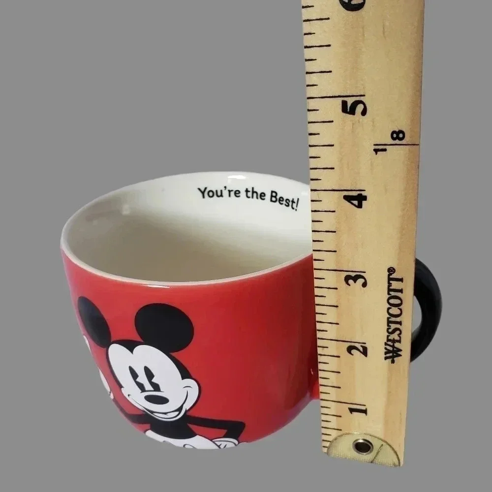 -Disney mickey mouse mug coffee red/wht